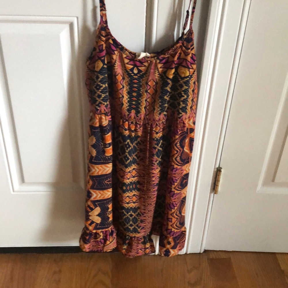 Bohemian style thin strap dress